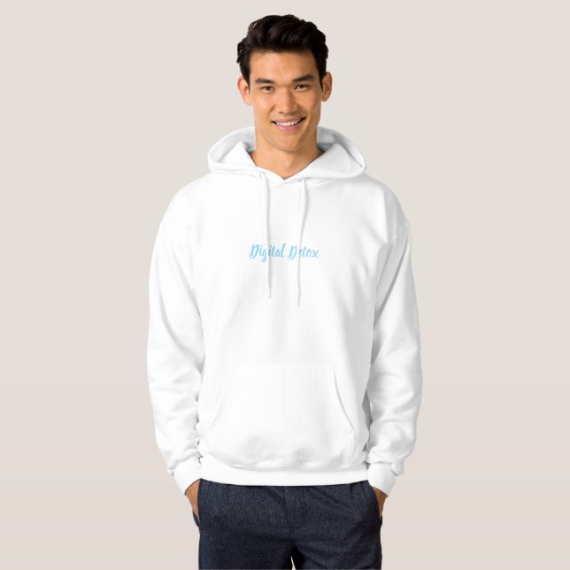 Offline And Unbothered Retro Sticker Hoodie (Front Full)
