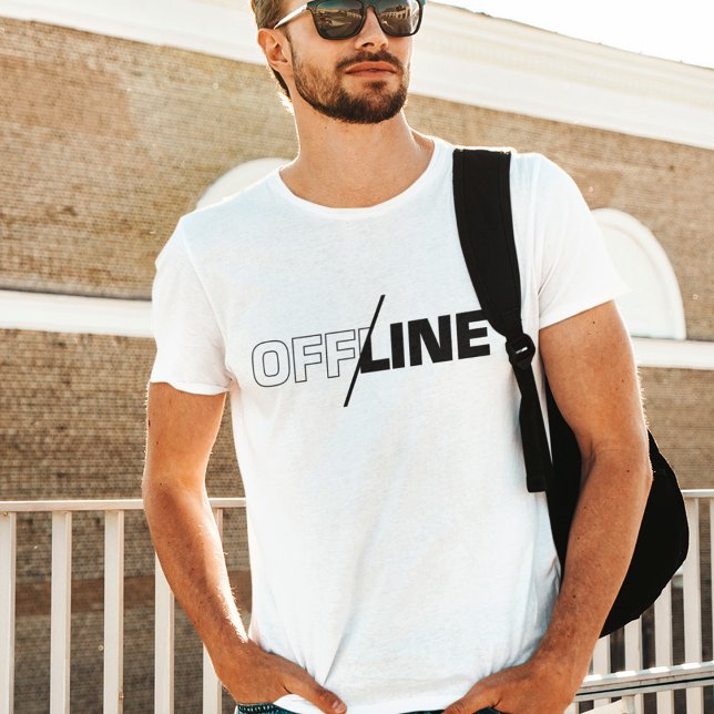 Offline | Geek Humour T-Shirt (Creator Uploaded)