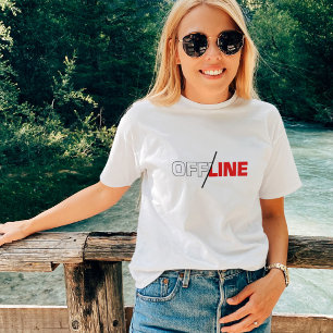 Offline Geek Humour T-Shirt