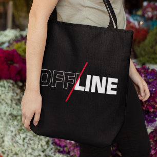 Offline Geek Humour Tote Bag