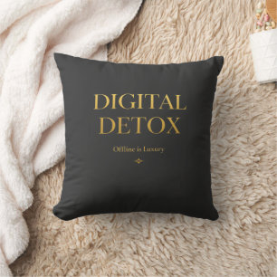Offline is Luxury" Minimalist Zen Aesthetic Hoodie Cushion