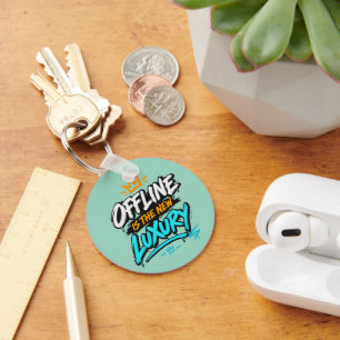 Offline Is The New Luxury Streetwear Circle Keycha Key Ring