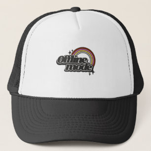 Offline Mode Funny Minimalist Graphic Trucker Hat