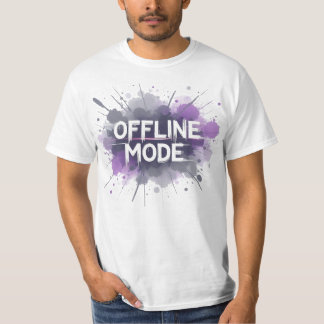 Offline Mode – Funny Relatable Social T-Shirt