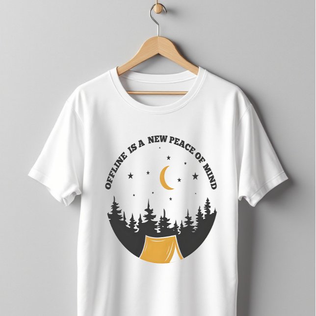 Offline Peace Of Mind Camping T-Shirt (Creator Uploaded)