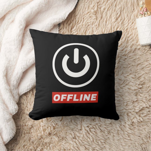 Offline Power Button To Relax Chill Or Switch Off Cushion (Blanket)