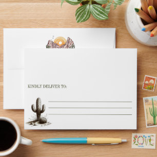 Offroad Canyon Couple Wedding Envelope