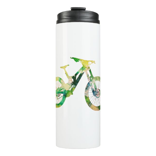  Offroad Downhill  Sport Xtreme Watercolor Art  Thermal Tumbler (Front)