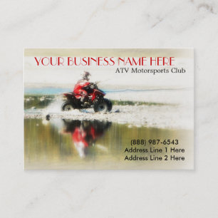 Offroad Quad - Sports action 4x4 photograph Business Card