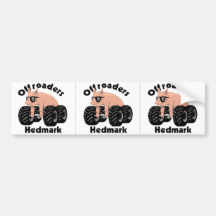 Offroaders Hedmark - 3 Logo white Bumper Sticker