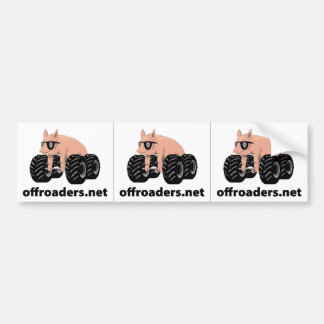 Offroaders Hedmark - 3 Web white Bumper Sticker