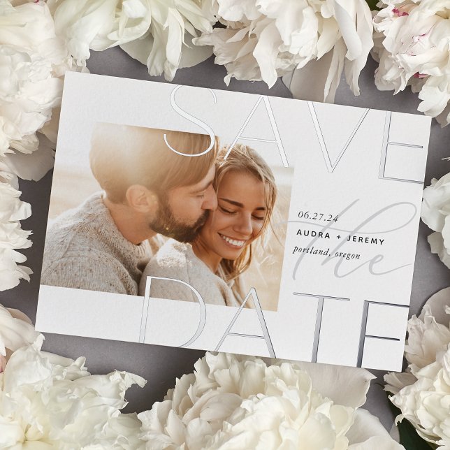 Offset Overlay | Modern Horizontal Photo Save The  (Creator Uploaded)