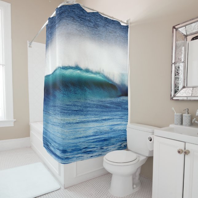 Offshore Bliss Shower Curtain (In Situ)