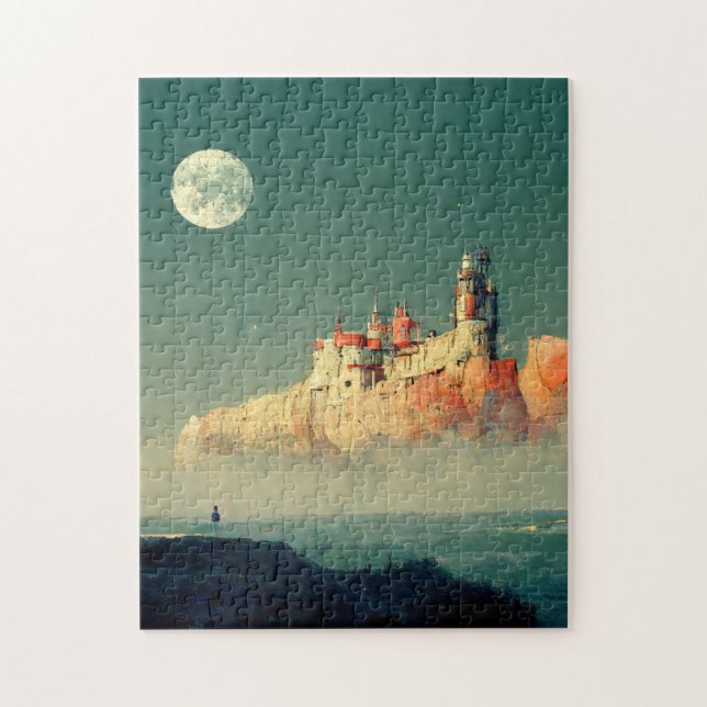 Offshore Citadel Fantasy Sci-Fi Jigsaw Puzzle (Vertical)