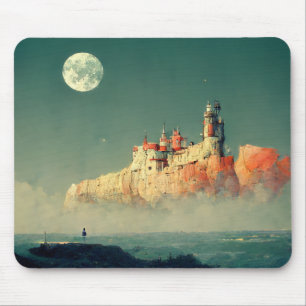 Offshore Citadel Fantasy Sci-Fi Mouse Pad