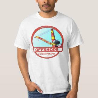 Offshore Crane Operator - White T-Shirt