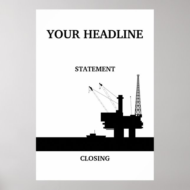Offshore Oil Poster Template (Front)