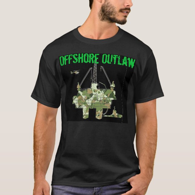 Offshore Skull Camo T-Shirt (Front)