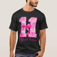 Oficial Preteen 11th Birthday Girl Pink Coquette B