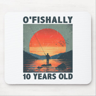 Ofishally 10 Years Old 2015 Fishing Fisherman 10th Mouse Pad