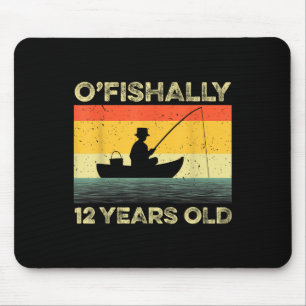Ofishally 12 Year Old Shirt 12th Birthday Vintage Mouse Pad