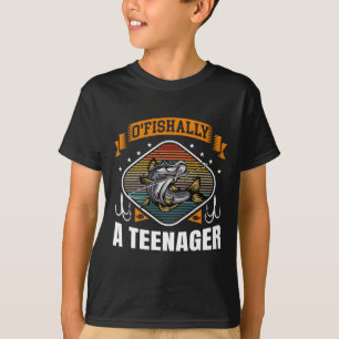 O'fishally A Teenager 13th Bday Fishing 13 Years O T-Shirt