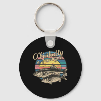 O'fishally A Teenager 13th Birthday Funny Fishing  Key Ring