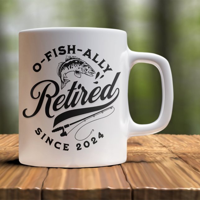 Ofishally Retired 2024 Funny Fishing Coffee Mug (Creator Uploaded)