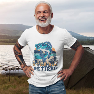 Ofishally Retired Funny Fishing Lovers T-Shirt