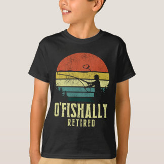 Ofishally Retired Funny Fishing Retirement T-Shirt