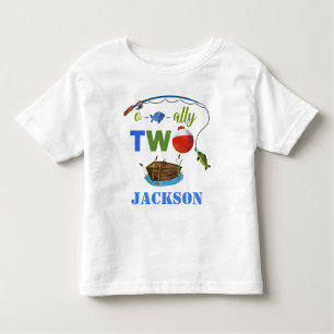 Ofishally TWO baby T-shirt O-fish-ally TWO boy