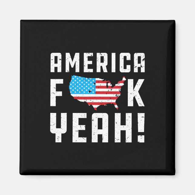 Ofjuly America Yeah Funny Gift  Magnet (Front)