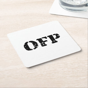 OFP SQUARE PAPER COASTER