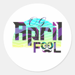 OG April Fool - April Fool's Day Classic Round Sticker