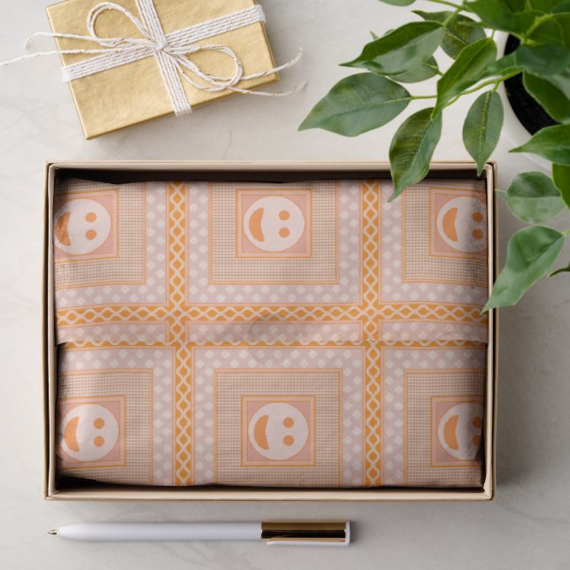 Og&G Smile Tile Tissue Paper Gift Wrap (Gift)
