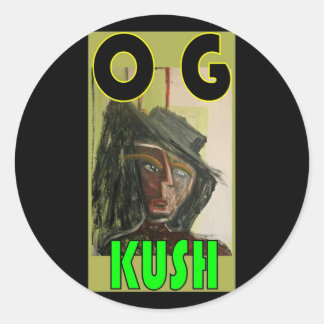 OG KUSH CLASSIC ROUND STICKER
