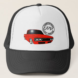 OG LUV Freak Design Slammed in Red Trucker Hat