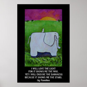 Og Mandino Quote  - POSTER