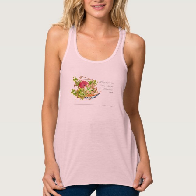 Og Mandino Quote Succulents Singlet (Front)