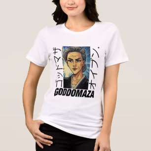 OG MOMOKO HEAD VINTAGE COLOR FRONT VIEW Tri-Blend SHIRT