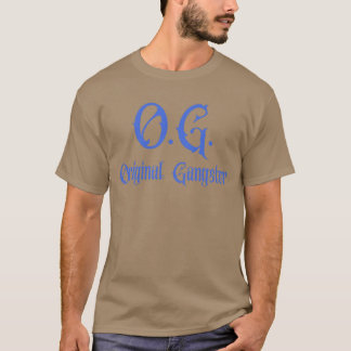 OG Original Gangster in royal blue letters vintage T-Shirt