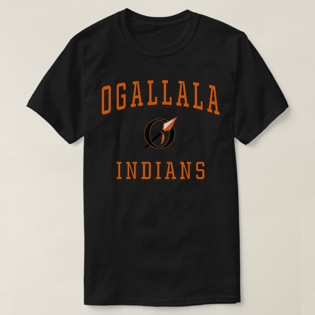 Ogallala High School Indians  T-Shirt (Design Front)