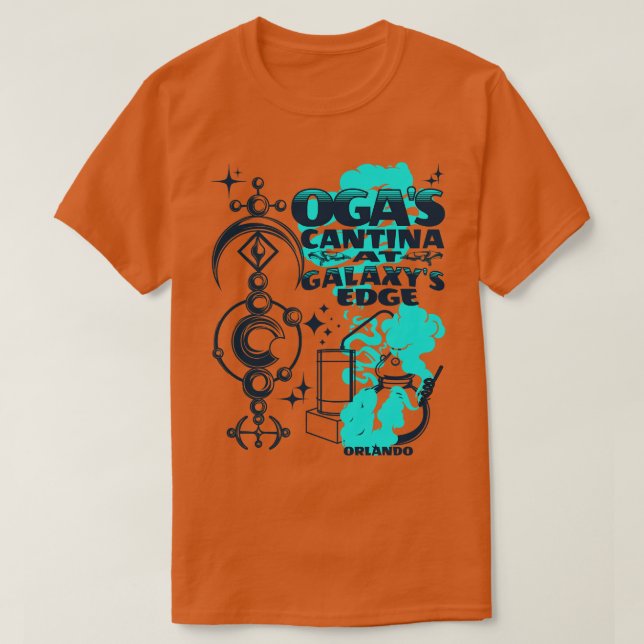 Ogas Cantina at the Edge of the Galaxy Orlando Flo T-Shirt (Design Front)
