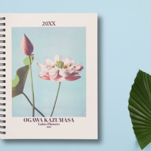 Ogawa Kazumasa Lotus Flowers Pink Fine Art Vintage Planner
