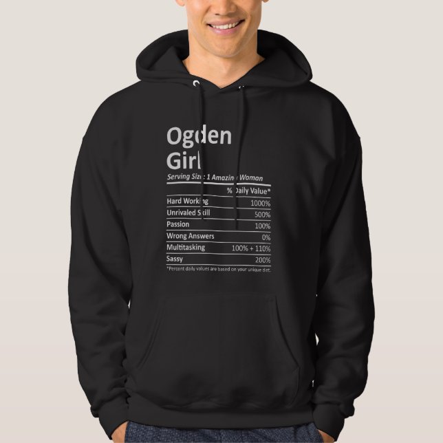Ogden Girl Ut Utah Funny City Home Roots Usa Hoodie (Front)