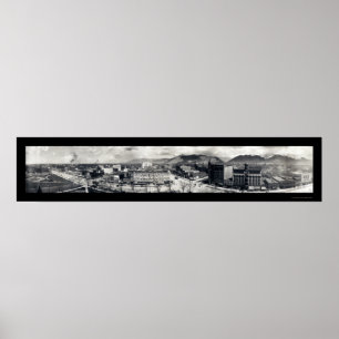 Ogden Skyline Utah Photo 1914 Poster