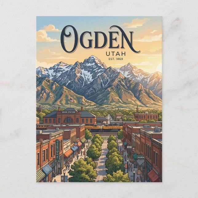 Ogden Utah Postcard (Front)
