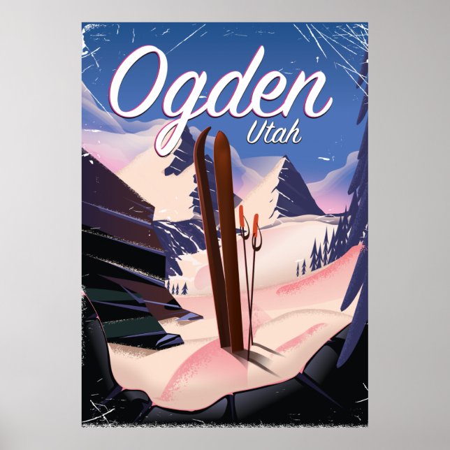 ogden, Utah Ski poster (Front)
