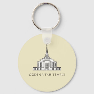 Ogden Utah Temple. keychain