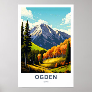 Ogden Utah Travel Print